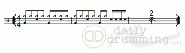 Snare Fill on 4e+a